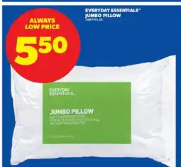 Real Canadian Superstore EVERYDAY ESSENTIALS JUMBO PILLOW offer