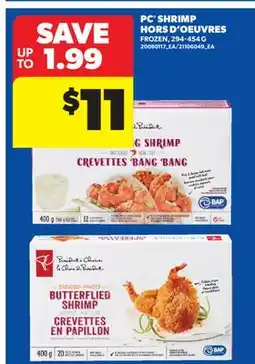 Real Canadian Superstore PC SHRIMP HORS D'OEUVRES offer