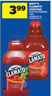 Real Canadian Superstore MOTT'S CLAMATO COCKTAIL offer