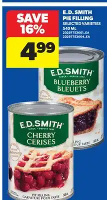 Real Canadian Superstore E.D. SMITH PIE FILLING offer