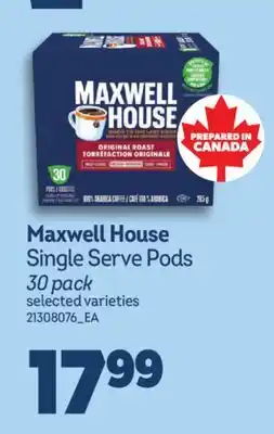 Real Canadian Superstore MAXWELL HOUSE SINGLE SERVE PODS offer