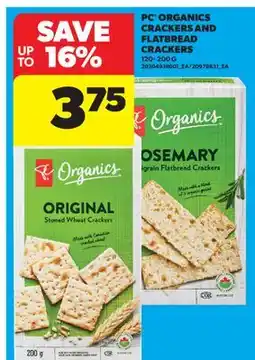 Real Canadian Superstore PC ORGANICS CRACKERS AND FLATBREAD CRACKERS offer