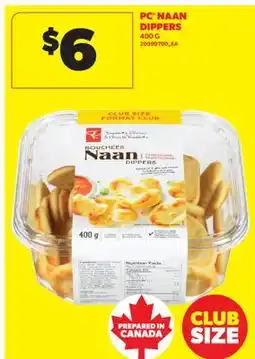 Real Canadian Superstore PC NAAN DIPPERS offer