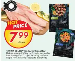 Sobeys MARINA DEL REY Wild Argentinian Raw Shrimp offer