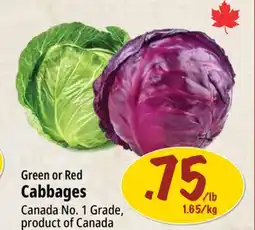 Farm Boy Green or Red Cabbages offer