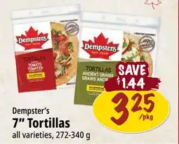Farm Boy Dempster's 7 Tortillas offer