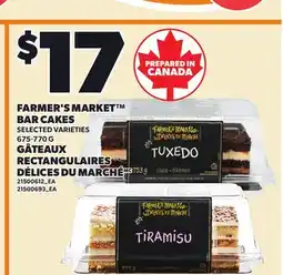 Independent Grocer FARMER'S MARKET BAR CAKES offer