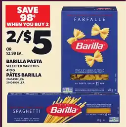 Independent Grocer BARILLA PASTA offer
