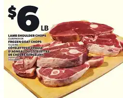 Independent Grocer LAMB SHOULDER CHOPS FROZEN GOAT CHOPS offer
