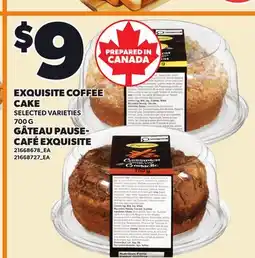 Independent Grocer EXQUISITE COFFEE CAKE offer