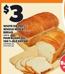 Independent Grocer WHITE OR 100% WHOLE WHEAT BREAD offer