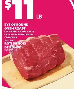 Independent Grocer EYE OF ROUND OVEN ROAST offer
