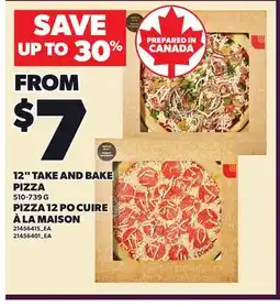 Independent Grocer 12 TAKE AND BAKE PIZZA offer