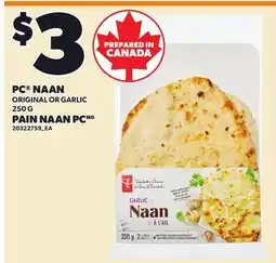 Independent Grocer PC NAAN ORIGINAL OR GARLIC offer