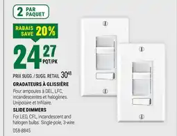 BMR GRADATEURS À GLISSIÈRE offer