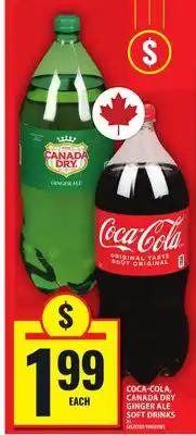 Food Basics COCA-COLA, CANADA DRY GINGER ALE SOFT DRINKS offer