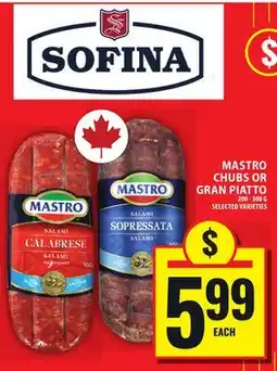 Food Basics MASTRO CHUBS OR GRAN PIATTO offer