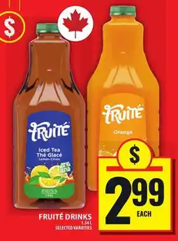Food Basics FRUITÉ DRINKS offer