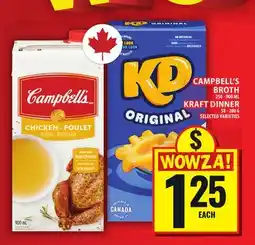 Food Basics CAMPBELL'S BROTH OR KRAFT DINNER offer