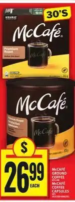 Food Basics McCAFÉ GROUND COFFEE OR McCAFÉ COFFEE CAPSULES offer