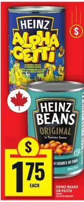 Food Basics HEINZ BEANS OR PASTA offer