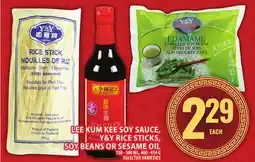 Food Basics LEE KUM KEE SOY SAUCE, Y&Y RICE STICKS, SOY BEANS OR SESAME OIL offer