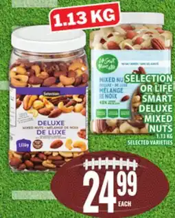 Food Basics SELECTION OR LIFE SMART DELUXE MIXED NUTS offer