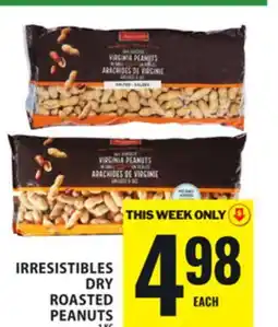 Food Basics IRRESISTIBLES DRY ROASTED PEANUTS offer
