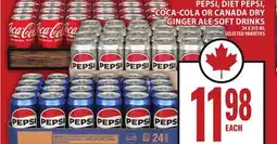 Food Basics PEPSI, DIET PEPSI, COCA-COLA OR CANADA DRY GINGER ALE SOFT DRINKS offer