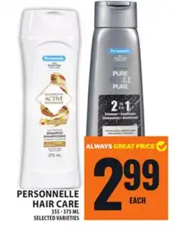 Food Basics PERSONNELLE HAIR CARE offer