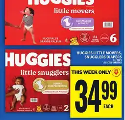 Food Basics HUGGIES LITTLE MOVERS, SNUGGLERS DIAPERS offer
