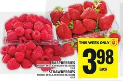 Food Basics RASPBERRIES OR STRAWBERRIES offer