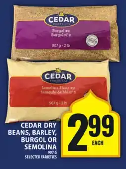 Food Basics CEDAR DRY BEANS, BARLEY, BURGOL OR SEMOLINA offer