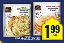 Food Basics DIVYA NAANS OR PARATHAS offer