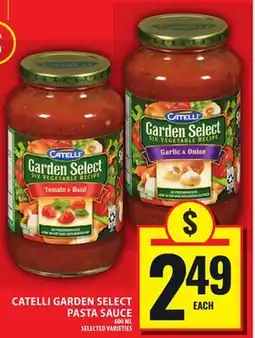 Food Basics CATELLI GARDEN SELECT PASTA SAUCE offer