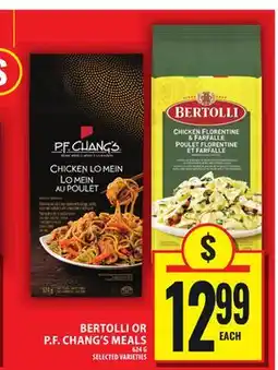 Food Basics BERTOLLI OR P.F. CHANG'S MEALS offer