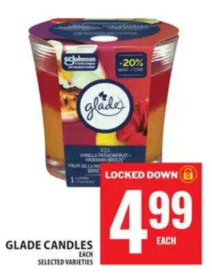 Food Basics GLADE CANDLES offer