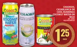 Food Basics CHAOKOH, CASABLANCA OR COOL RUNNINGS COCONUT WATER OR MILK offer