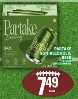 Food Basics PARTAKE NON-ALCOHOLIC BEER offer