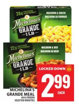Food Basics MICHELINA'S GRANDE MEAL offer