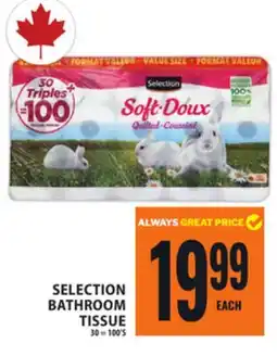 Food Basics SELECTION BATHROOM TISSUE offer