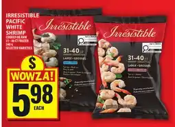 Food Basics IRRESISTIBLE PACIFIC WHITE SHRIMP offer