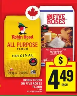 Food Basics ROBIN HOOD OR FIVE ROSES FLOUR offer