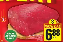 Food Basics FRESH BONELESS SIRLOIN TIP ROAST offer