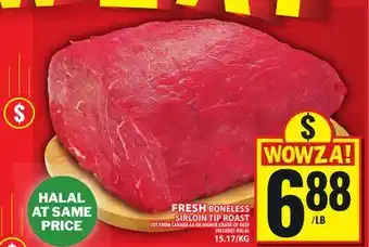 Food Basics FRESH BONELESS SIRLOIN TIP ROAST offer