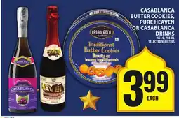 Food Basics CASABLANCA BUTTER COOKIES, PURE HEAVEN OR CASABLANCA DRINKS offer