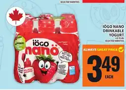 Food Basics IÖGO NANO DRINKABLE YOGURT offer