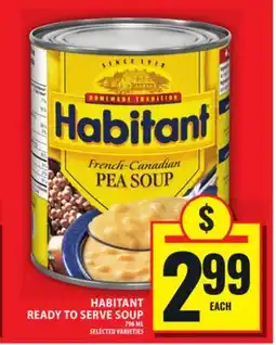 Food Basics HABITANT READY TO SERVE SOUP offer