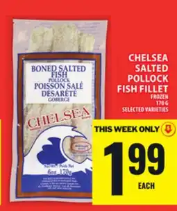Food Basics CHELSEA SALTED POLLOCK FISH FILLET offer