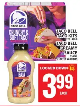 Food Basics TACO BELL TACO KITS OR TACO BELL CREAMY SAUCE offer